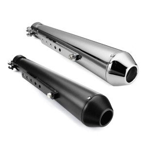 RP0520-1006 440mm Motorcycle Slip-On Exhaust Pipes For Harley Chopper Cruiser Cafe Racer Bobber Scooter