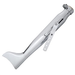 RP0520-1007C 520mm Stainless Steel Motorcycle Exhaust Pipes left Chrome For Harley Chopper Cruiser Cafe Racer Bobber Scooter RP0520-1007C 520mm Stainless Steel Motorcycle Exhaust Pipes left Chrome For Harley Chopper Cruiser Cafe Racer Bobber Scooter