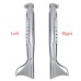 RP0520-1008C 520mm Stainless Steel Motorcycle Exhaust Pipes Right Chrome For Harley Chopper Cruiser Cafe Racer Bobber Scooter