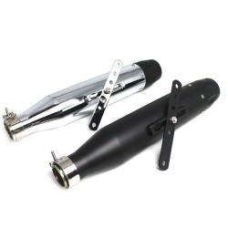 RP0520-1012 Retro Iron motorcycle exhaust with CNC Aluminum end cap For Harley Dyna Softail Breakout Sportster 1200 883 FLHR Chopper Bobber Touring