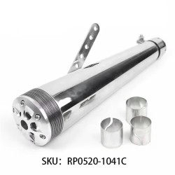 RP0520-1041C Vintage Stainless Steel motorcycle exhaust Muffler For Harley Dyna Softail Breakout Sportster 1200 883 FLHR Chopper Bobber Touring