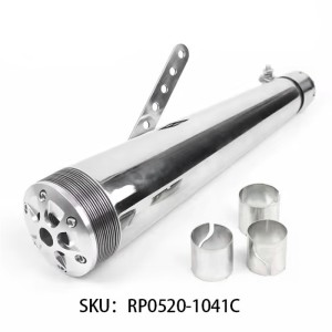 RP0520-1041C Vintage Stainless Steel motorcycle exhaust Muffler For Harley Dyna Softail Breakout Sportster 1200 883 FLHR Chopper Bobber Touring