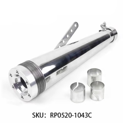 RP0520-1043C Motorcycle Exhaust Muffler For Harley Dyna Softail Breakout Sportster 1200 883 FLHR Chopper Bobber Touring