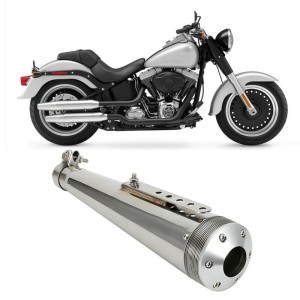 RP0520-1045C Stainless Steel Motorcycle Exhaust Muffler Chrome For Harley Dyna Softail Breakout Sportster 1200 883 FLHR Chopper Bobber Touring