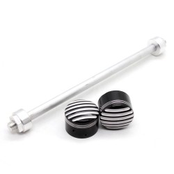 RP0110-1018B Aluminum Motorcycle Front Axle Nut Covers Caps For Harley Softail Models 2018-Later