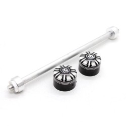 RP0110-1020B Motorcycle Front Axle Nut Covers Caps for Harley Softail Models 2018-Later