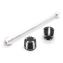 RP0110-1022 Motorcycle Front Axle Nut Covers Caps for Harley Softail Models 2018-Later RP0110-1022 Motorcycle Front Axle Nut Covers Caps for Harley Softail Models 2018-Later
