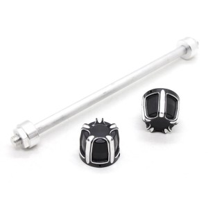 RP0110-1022 Motorcycle Front Axle Nut Covers Caps for Harley Softail Models 2018-Later