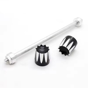 RP0110-1023 Motorcycle Front Axle Nut Covers Caps for Harley Softail Models 2018-Later