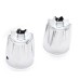 RP0110-1024 Motorcycle Front Axle Nut Covers Caps for Harley Dyna Fat Bob Touring Electra Glide Road Glide Sportster Iron 883 1200