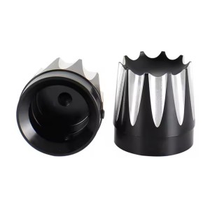 RP0110-1024 Motorcycle Front Axle Nut Covers Caps for Harley Dyna Fat Bob Touring Electra Glide Road Glide Sportster Iron 883 1200