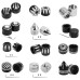 RP0110-1026B Motorcycle Front Axle Nut Covers Caps for Harley Dyna Fat Bob Touring Electra Glide Road Glide Sportster Iron 883 1200