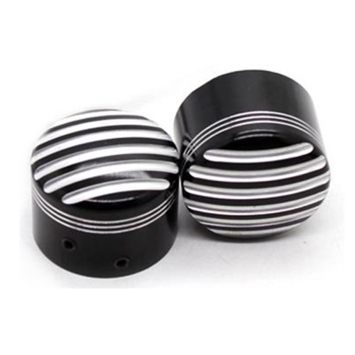RP0110-1026B Motorcycle Front Axle Nut Covers Caps for Harley Dyna Fat Bob Touring Electra Glide Road Glide Sportster Iron 883 1200
