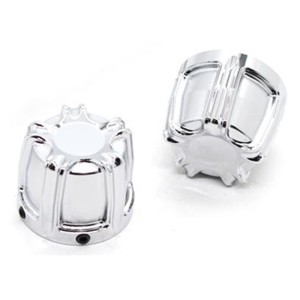 RP0110-1028 Motorcycle Front Axle Nut Covers Caps for Harley Dyna Fat Bob Touring Electra Glide Road Glide Sportster Iron 883 1200