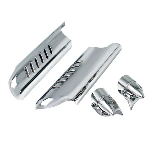RP0820-3009 Deflectors Shield Cover Fork Lower Leg For Harley Touring Electra Glide Road King 2000-2013