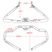 RP0890-1011 Mustache Engine Guard Crash Bar for Harley Softail Models 2018-Later(except FXDRS)