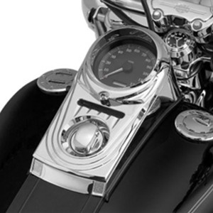 RP0920-7007 Motorcycle Dash Panel Cover Die Cast Sculpted for Harley Dyna Wide Glide CVO FXDWG3 2002 Harley Dyna Wide Glide FXDWG 1993-2003 Harley Softail Custom FXSTC 2007-2010