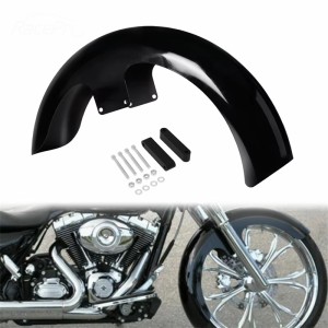 RP0940-1030B Motorcycle 21" Wrap 5.5" Front Fender Mudguard Cover Protector for Harley Touring Electra Street Glide Road King Ultra Custom Baggers 2014-later