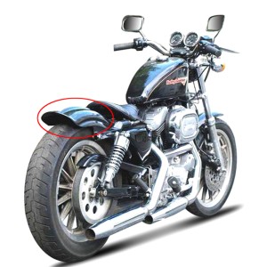RP0940-2012B ABS Streched Rear Fender Extension for Harley Sportster Models 1994-2003 Harley Bobber Chopper Cafe Racer