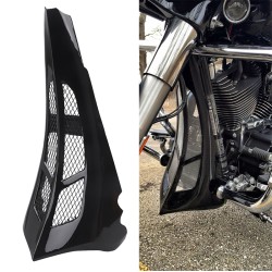 RP0940-3012 Motorcycle Black Custom Chin Spoiler Scoop for Harley Touring Models Road Glide Street Glide 2014-later(except '23-'24 FLHXSE and '24 FLHX,except '23-later FLTRXSE, '24 FLTRX and FLTRXSTSE)