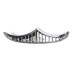 RP0940-4003C Motorcycle Front Fender Trailing Leading Edge Accent for Harley Road King Road Street Glide CVO FLHTKSE FLHTCSE FLHRXS 1998-Later(except '23-'24 FLHXSE and '24 FLHX，except '23-later FLTRXSE, '24 FLTRX and FLTRXSTSE)