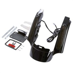 RP0940-8004 Motorcycle LED Turn Signal Tail Light extension Rear fender for Harley Touring Models 2014-Later(except '23-'24 FLHXSE and '24 FLHX,except '23-later FLTRXSE, '24 FLTRX and FLTRXSTSE)