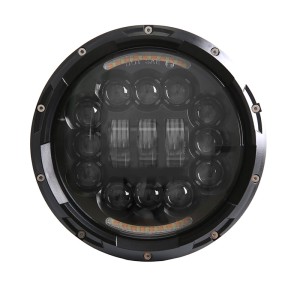 RP6610-1006 7 headlight with 15 LED Chips for Harley Davidson Street Glide Accessories Road King Electra Glide Fat Boy Heritage Softail Deluxe Ultra Limited Classic