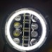 RP6610-1007 7" headlight with 16 LED Chips for Harley Davidson Street Glide Accessories Road King Electra Glide Fat Boy Heritage Softail Deluxe Ultra Limited Classic