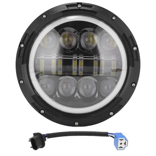 RP6610-1007 7" headlight with 16 LED Chips for Harley Davidson Street Glide Accessories Road King Electra Glide Fat Boy Heritage Softail Deluxe Ultra Limited Classic