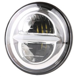 RP6610-1008C 5.75" 50WATT headlight with Horizonal DRL Bar for Harley Davidson Dyna Sportster Iron 883 1200 Low Rider XLH883 Super Glide Softail Custom XLH1200 Forty-Eight SuperLow Street 500 750