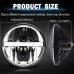 RP6610-1013B 5.75" headlight for Harley Davidson Dyna Sportster Iron 883 1200 Low Rider XLH883 Super Glide Softail Custom XLH1200 Forty-Eight SuperLow Street 500 750
