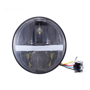 RP6610-1013B 5.75" headlight for Harley Davidson Dyna Sportster Iron 883 1200 Low Rider XLH883 Super Glide Softail Custom XLH1200 Forty-Eight SuperLow Street 500 750