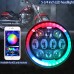 RP6610-1017B Motors RGB app control 5.75" 80w led Headlamp with DRL for Harley Davidson Dyna Sportster Iron 883 1200 Low Rider XLH883 Super Glide Softail Custom XLH1200 Forty-Eight SuperLow Street 500 750