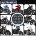 RP6610-1017B Motors RGB app control 5.75" 80w led Headlamp with DRL for Harley Davidson Dyna Sportster Iron 883 1200 Low Rider XLH883 Super Glide Softail Custom XLH1200 Forty-Eight SuperLow Street 500 750