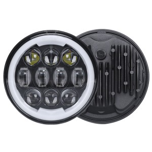 RP6610-1017B Motors RGB app control 5.75" 80w led Headlamp with DRL for Harley Davidson Dyna Sportster Iron 883 1200 Low Rider XLH883 Super Glide Softail Custom XLH1200 Forty-Eight SuperLow Street 500 750