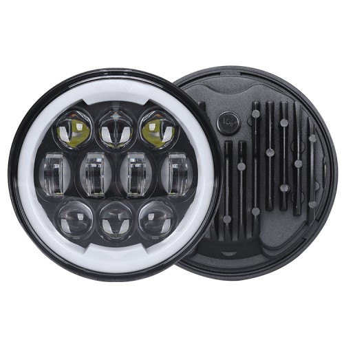 RP6610-1017B Motors RGB app control 5.75" 80w led Headlamp with DRL for Harley Davidson Dyna Sportster Iron 883 1200 Low Rider XLH883 Super Glide Softail Custom XLH1200 Forty-Eight SuperLow Street 500 750