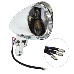 RP6610-1019C 5.75 vintage Headlight bullet style LED Type for Harley Davidson Dyna Sportster Iron 883 1200 Low Rider XLH883 Super Glide Softail Custom XLH1200 Forty-Eight SuperLow Street 500 750