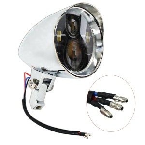 RP6610-1019C 5.75 vintage Headlight bullet style LED Type for Harley Davidson Dyna Sportster Iron 883 1200 Low Rider XLH883 Super Glide Softail Custom XLH1200 Forty-Eight SuperLow Street 500 750
