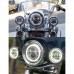 RP6610-1021 7" Headlight OEM Design with DRL Halo for Harley Davidson Street Glide Accessories Road King Electra Glide Fat Boy Heritage Softail Deluxe Ultra Limited Classic