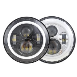 RP6610-1021 7" Headlight OEM Design with DRL Halo for Harley Davidson Street Glide Accessories Road King Electra Glide Fat Boy Heritage Softail Deluxe Ultra Limited Classic
