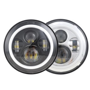 RP6610-1021 7" Headlight OEM Design with DRL Halo for Harley Davidson Street Glide Accessories Road King Electra Glide Fat Boy Heritage Softail Deluxe Ultra Limited Classic