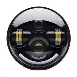 RP6610-1023 5.75  Headlight OEM Design with Smile DRL for Harley Davidson Dyna Sportster Iron 883 1200 Low Rider XLH883 Super Glide Softail Custom XLH1200 Forty-Eight SuperLow Street 500 750