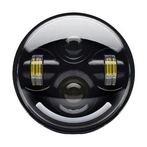 RP6610-1023 5.75  Headlight OEM Design with Smile DRL for Harley Davidson Dyna Sportster Iron 883 1200 Low Rider XLH883 Super Glide Softail Custom XLH1200 Forty-Eight SuperLow Street 500 750