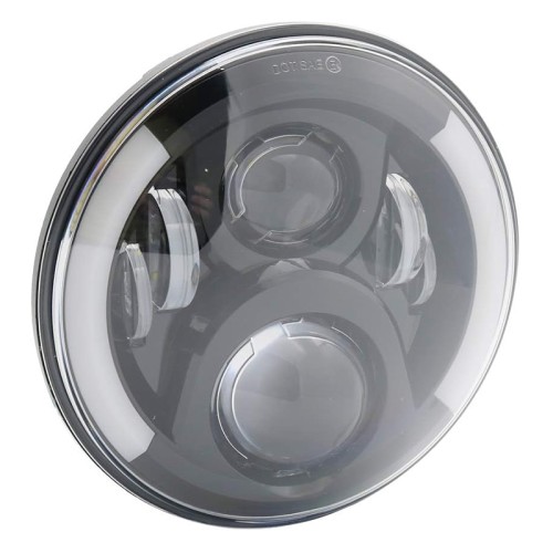 RP6610-1025 7" Headlight with Side Marker DRL Bar for Harley Davidson Street Glide Accessories Road King Electra Glide Fat Boy Heritage Softail Deluxe Ultra Limited Classic