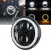 RP6610-1048B LED HeadLight 5.75 Inch (14.6cm) Universal Headlamp for Harley Davidson Dyna Sportster Iron 883 1200 Low Rider XLH883 Super Glide Softail Custom XLH1200 Forty-Eight SuperLow Street 500 750