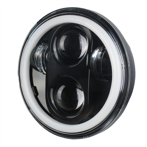 RP6610-1048B LED HeadLight 5.75 Inch (14.6cm) Universal Headlamp for Harley Davidson Dyna Sportster Iron 883 1200 Low Rider XLH883 Super Glide Softail Custom XLH1200 Forty-Eight SuperLow Street 500 750