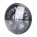 RP6610-1054B 5.75 Motorcyle headlight White and Amber light with signal and Gravity sensor for Harley Davidson Dyna Sportster Iron 883 1200 Low Rider XLH883 Super Glide Softail Custom XLH1200 Forty-Eight SuperLow Street 500 750