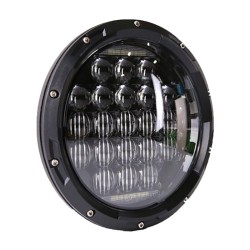 RP6610-1057B Black 7”LED Projector Halo Headlights for Harley Davidson Street Glide Accessories Road King Electra Glide Fat Boy Heritage Softail Deluxe Ultra Limited Classic