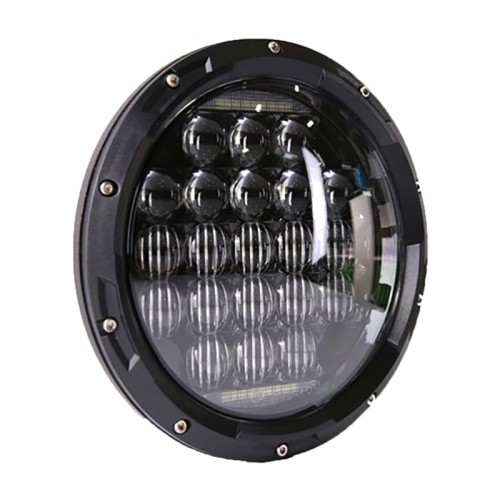 RP6610-1057B Black 7”LED Projector Halo Headlights for Harley Davidson Street Glide Accessories Road King Electra Glide Fat Boy Heritage Softail Deluxe Ultra Limited Classic