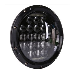 RP6610-1062B Black 7”LED Projector Halo Headlights for Harley Davidson Street Glide Accessories Road King Electra Glide Fat Boy Heritage Softail Deluxe Ultra Limited Classic